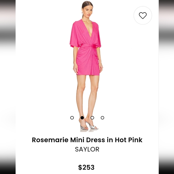 SAYLOR Rosemarie Mini Dress in Hot Pink - Picture 5 of 5